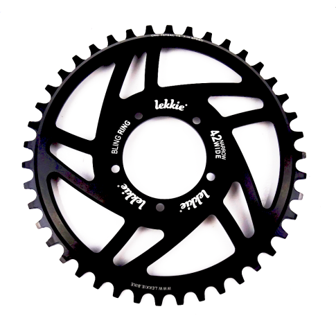 GutRad Lekkie Bling Ring 42Z Bafang BBS01-02 schwarz