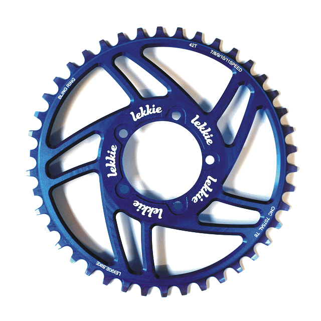 Lekkie Bling Ring 42Z Bafang BBS01-02-blau