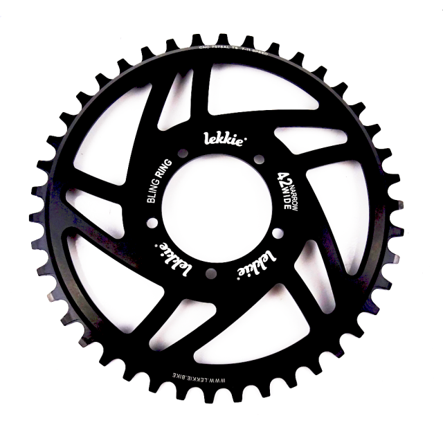 GutRad Lekkie Bling Ring 42Z Bafang BBS01-02 schwarz
